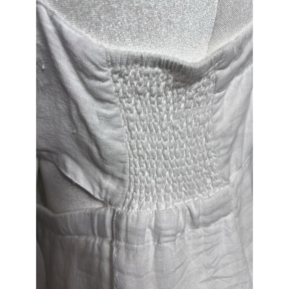SOUTHERN TIDE-M- Leighton LINEN Maxi Dress-Tie Back-White-Coastal-Summer-Wedding - Picture 6 of 13